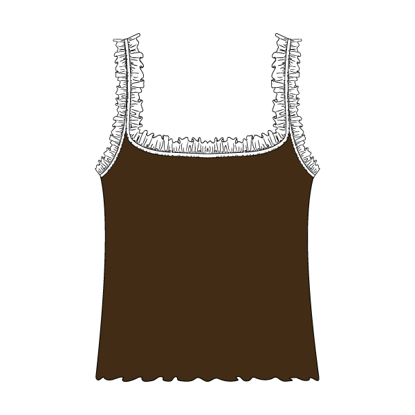 Ruffle Tank - The Collegiate Lineup