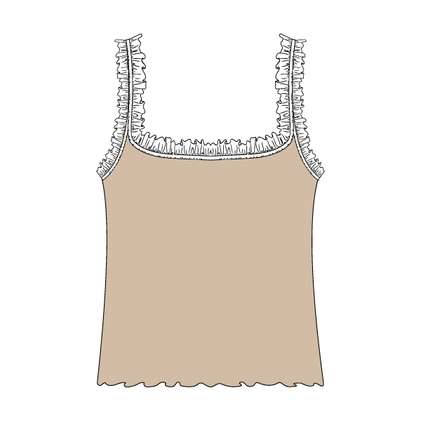 Ruffle Tank - The Collegiate Lineup