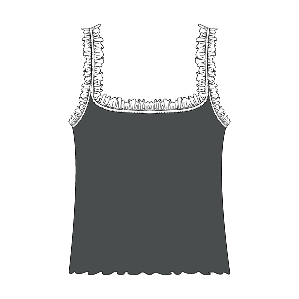 Ruffle Tank - The Collegiate Lineup