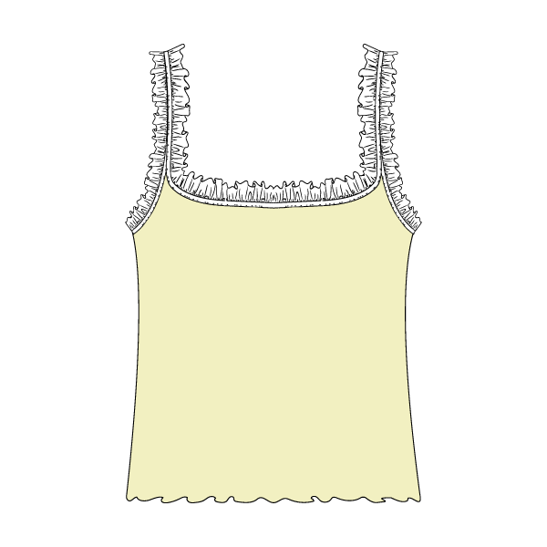 Ruffle Tank - The Collegiate Lineup