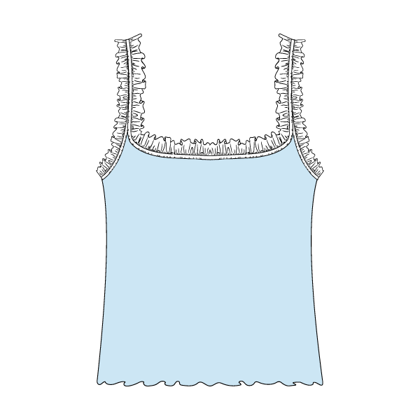 Ruffle Tank - The Collegiate Lineup