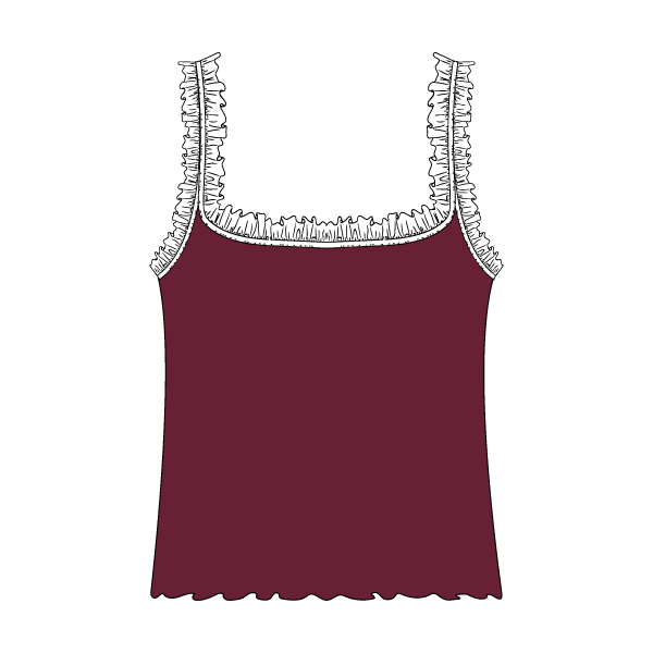 Ruffle Tank - The Collegiate Lineup