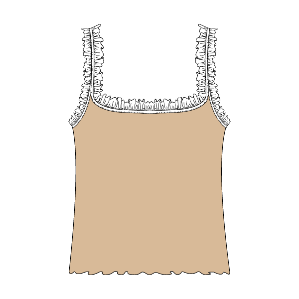 Ruffle Tank - The Collegiate Lineup