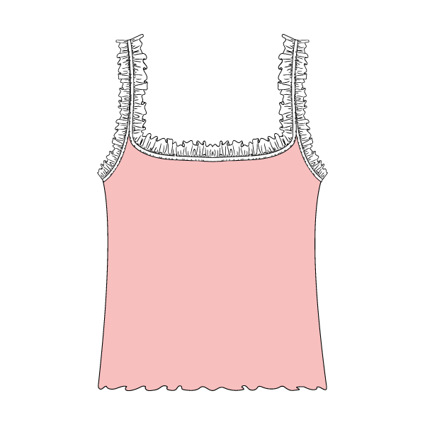 Ruffle Tank - The Collegiate Lineup