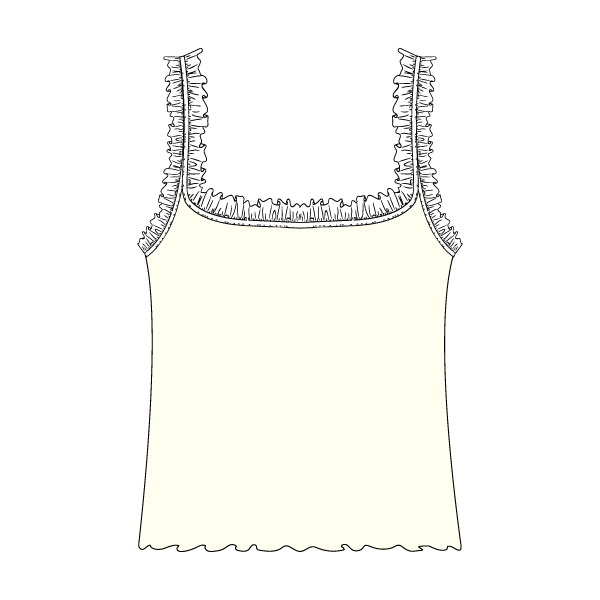 Ruffle Tank - The Collegiate Lineup