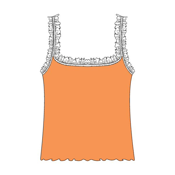 Ruffle Tank - The Collegiate Lineup