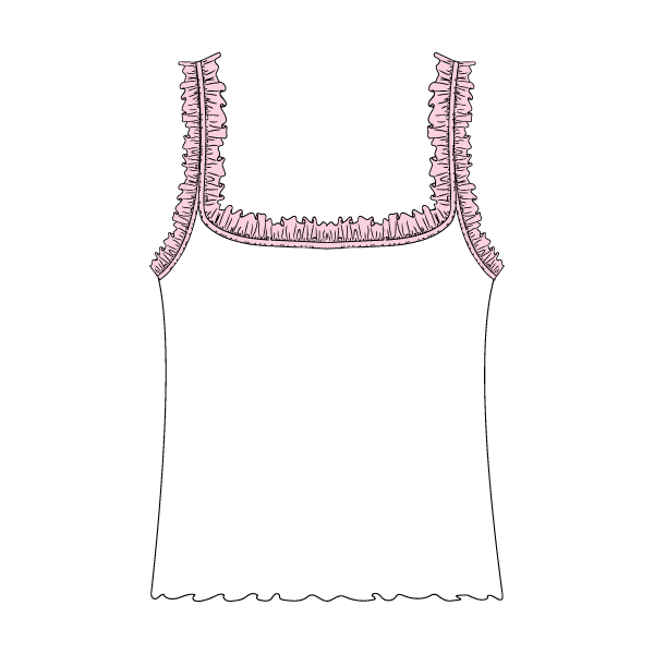 Ruffle Tank - The Collegiate Lineup