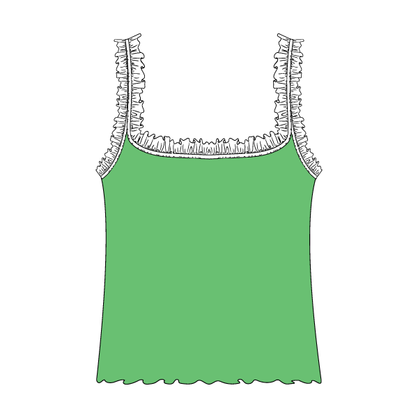 Ruffle Tank - The Collegiate Lineup