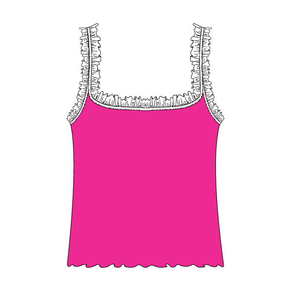 Ruffle Tank - The Collegiate Lineup