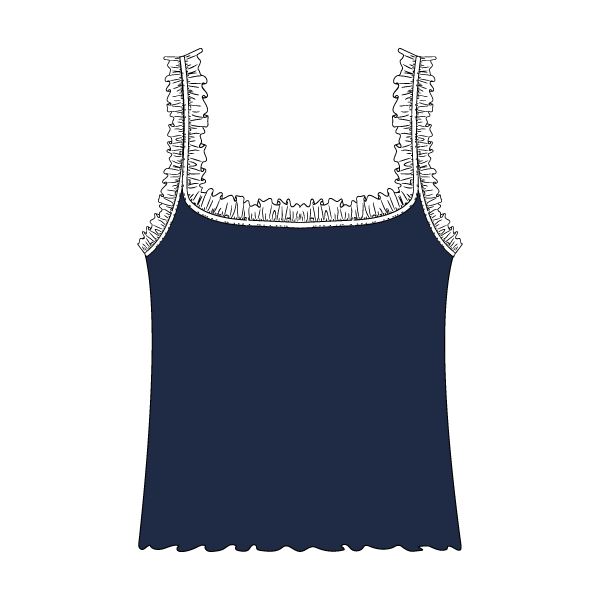 Ruffle Tank - The Collegiate Lineup