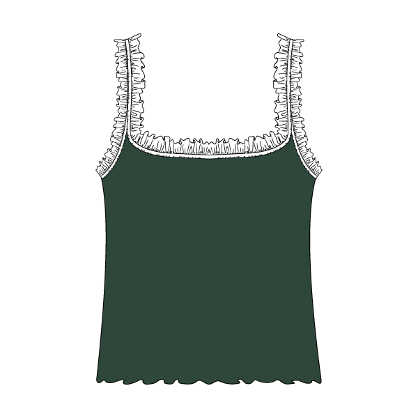 Ruffle Tank - The Collegiate Lineup