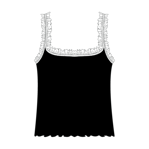 Ruffle Tank - The Collegiate Lineup