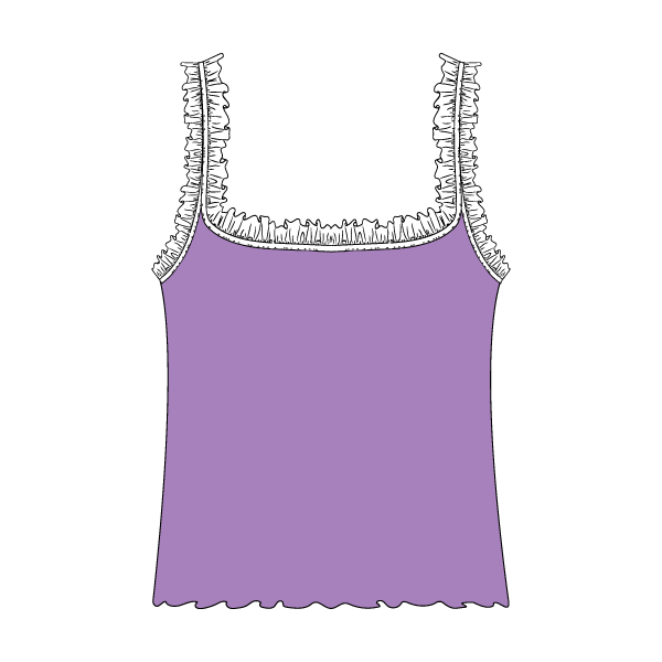 Ruffle Tank - The Collegiate Lineup