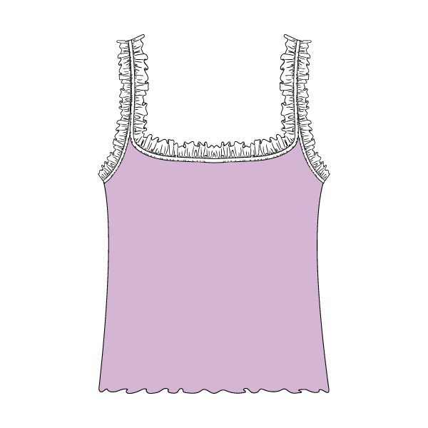 Ruffle Tank - The Collegiate Lineup