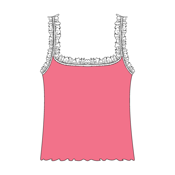 Ruffle Tank - The Collegiate Lineup