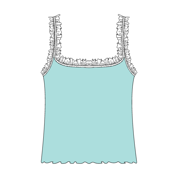 Ruffle Tank - The Collegiate Lineup