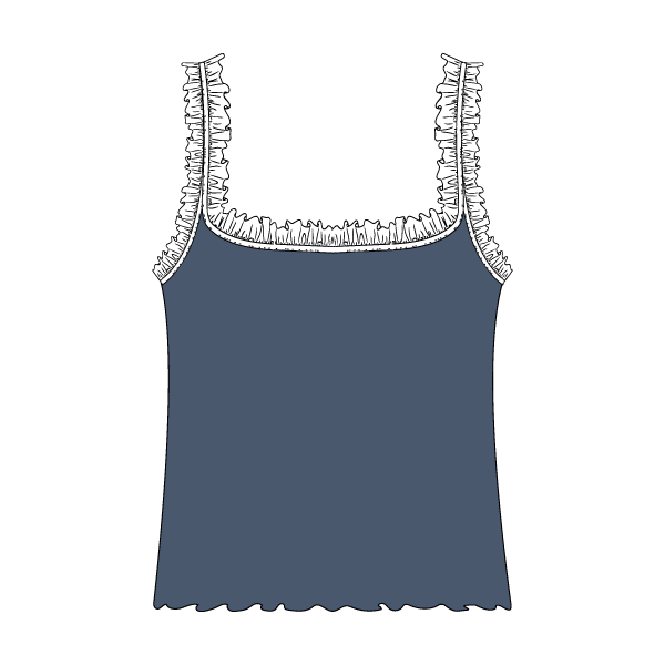 Ruffle Tank - The Collegiate Lineup