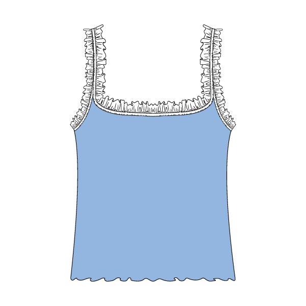 Ruffle Tank - The Collegiate Lineup