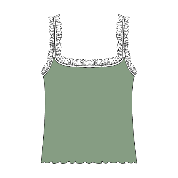 Ruffle Tank - The Collegiate Lineup