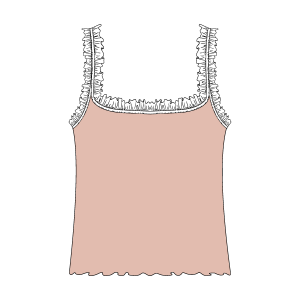Ruffle Tank - The Collegiate Lineup