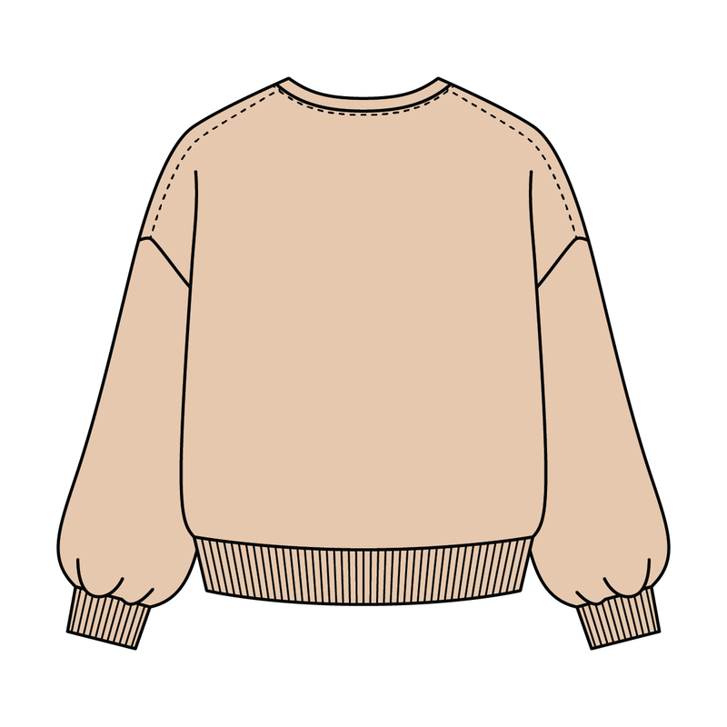 Campus Core Heavyweight Fleece Button Crewneck Sweatshirt