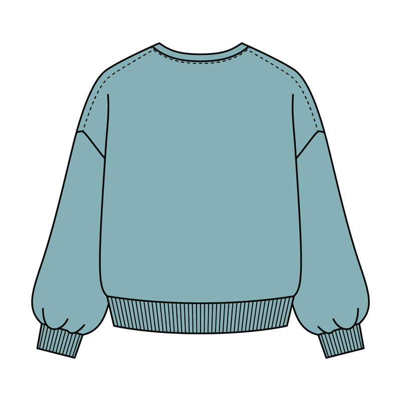 Campus Core Heavyweight Fleece Button Crewneck Sweatshirt