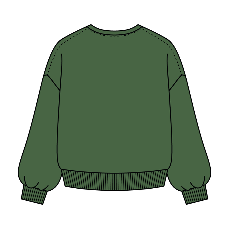 Campus Core Heavyweight Fleece Button Crewneck Sweatshirt