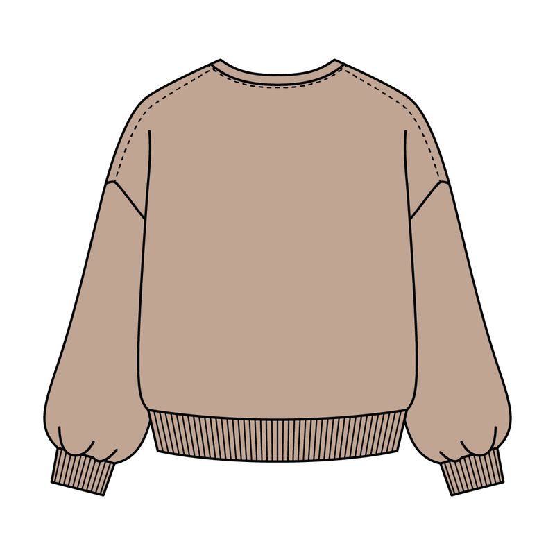 Campus Core Heavyweight Fleece Button Crewneck Sweatshirt