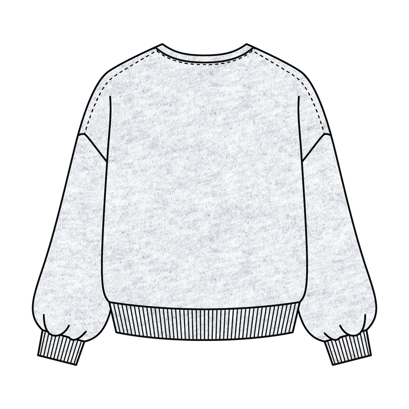 Campus Core Heavyweight Fleece Button Crewneck Sweatshirt