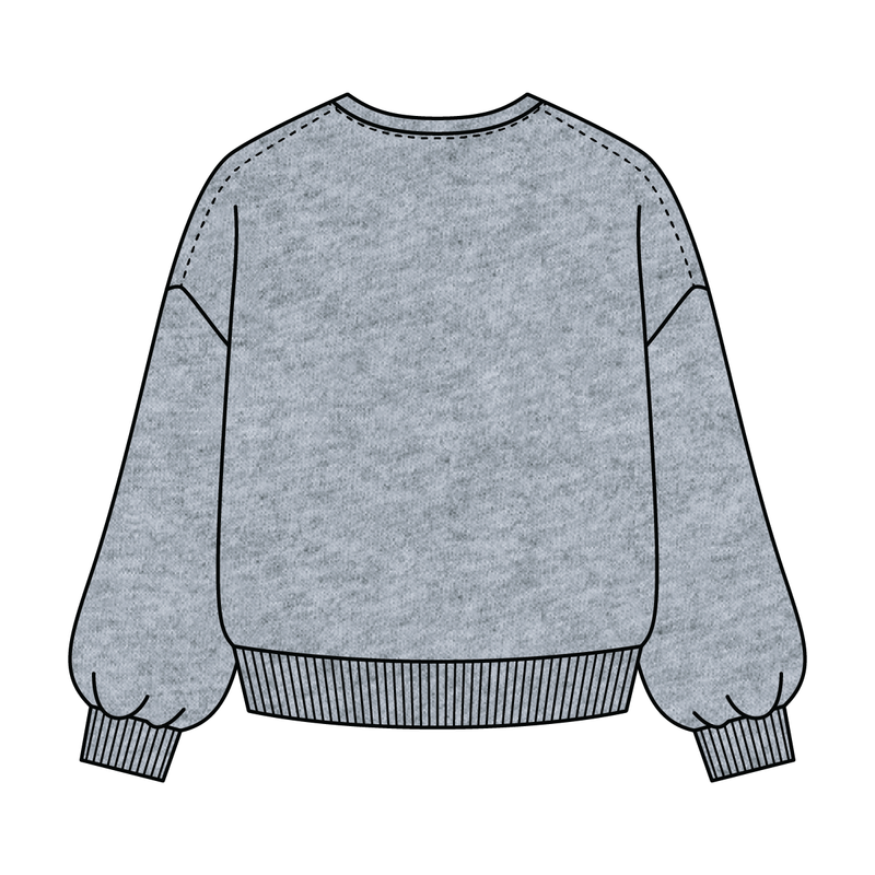 Campus Core Heavyweight Fleece Button Crewneck Sweatshirt