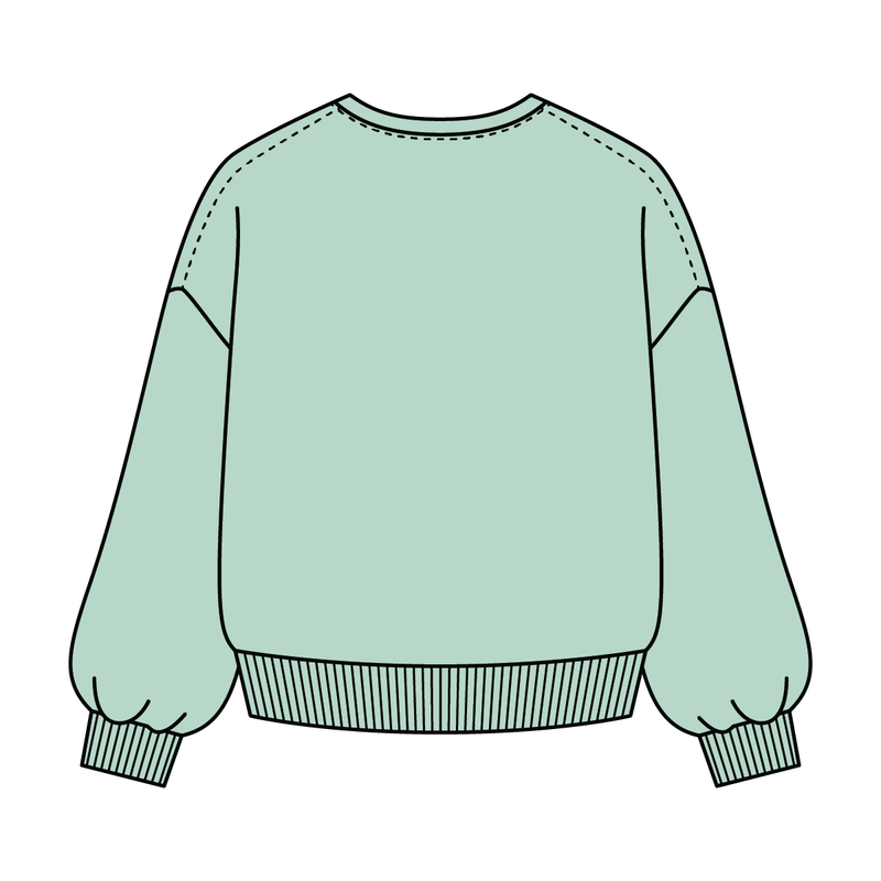 Campus Core Heavyweight Fleece Button Crewneck Sweatshirt