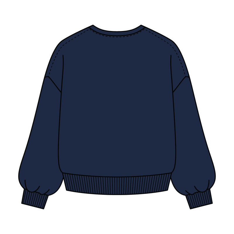 Campus Core Heavyweight Fleece Button Crewneck Sweatshirt