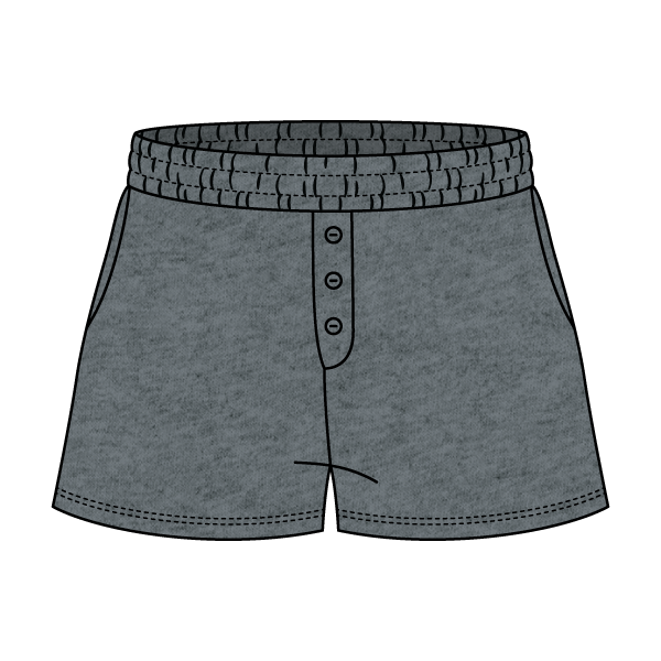 Campus Core Heavyweight Fleece Button Sweatshort