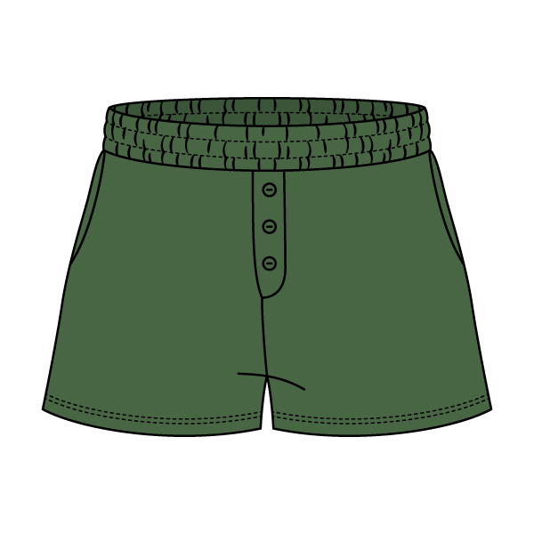 Campus Core Heavyweight Fleece Button Sweatshort