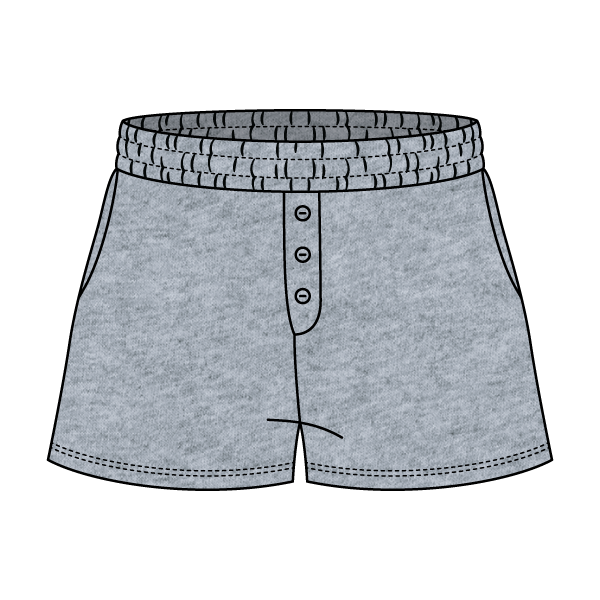 Campus Core Heavyweight Fleece Button Sweatshort