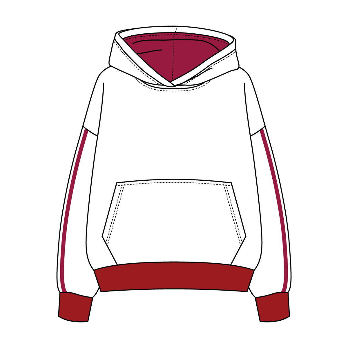 Heavyweight Fleece Sweatshirt With Self Binding