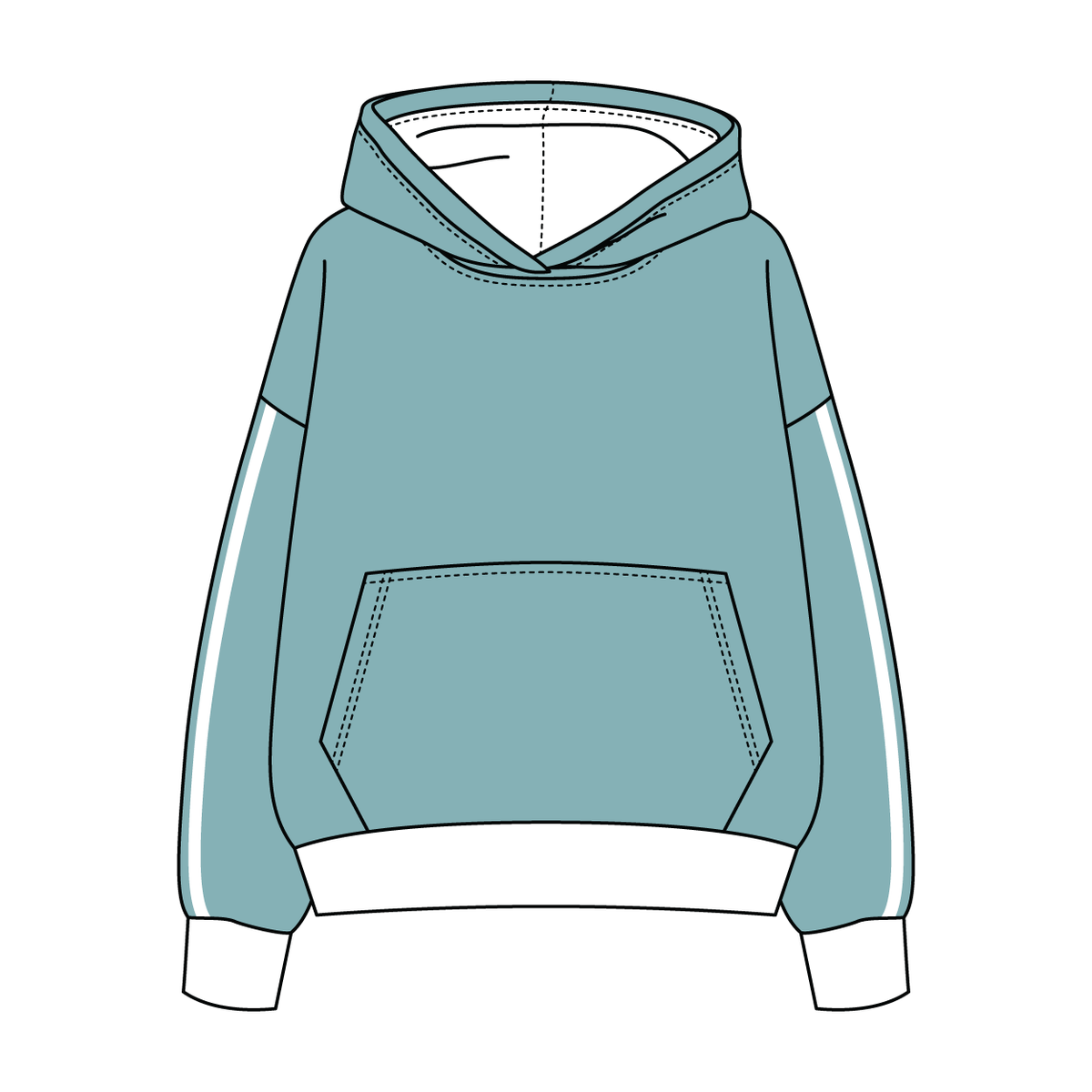 Heavyweight Fleece Sweatshirt With Self Binding
