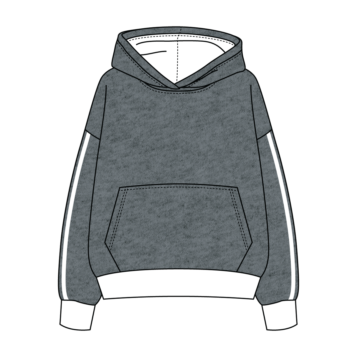 Heavyweight Fleece Sweatshirt With Self Binding