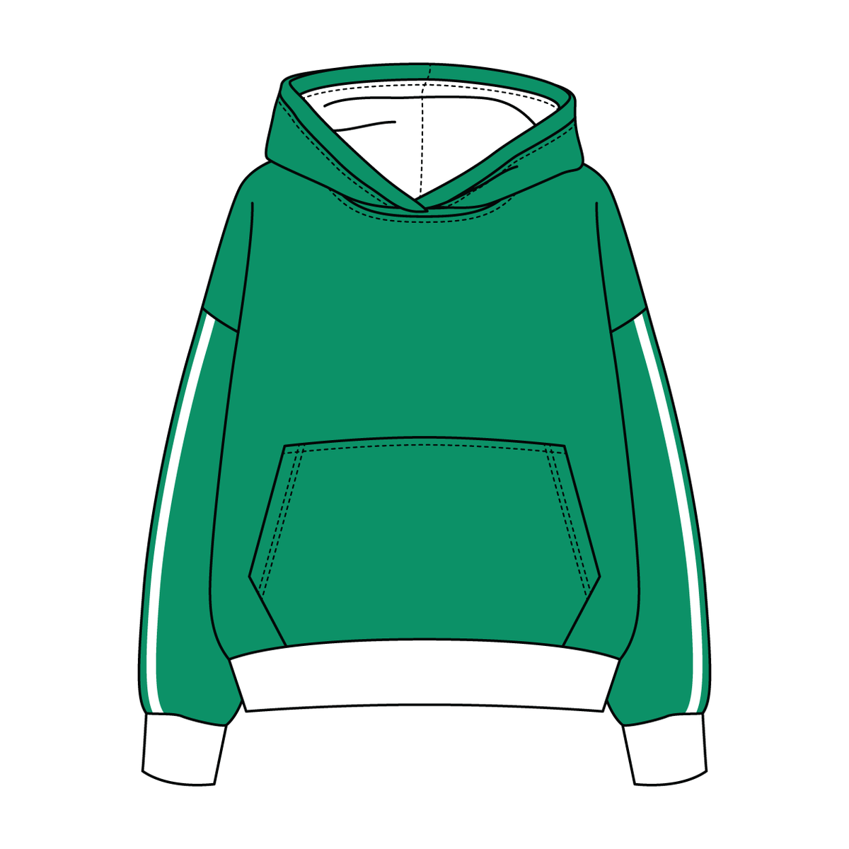 Heavyweight Fleece Sweatshirt With Self Binding