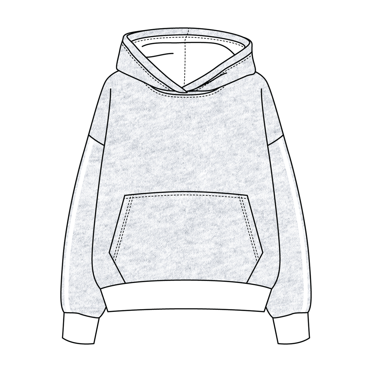 Heavyweight Fleece Sweatshirt With Self Binding