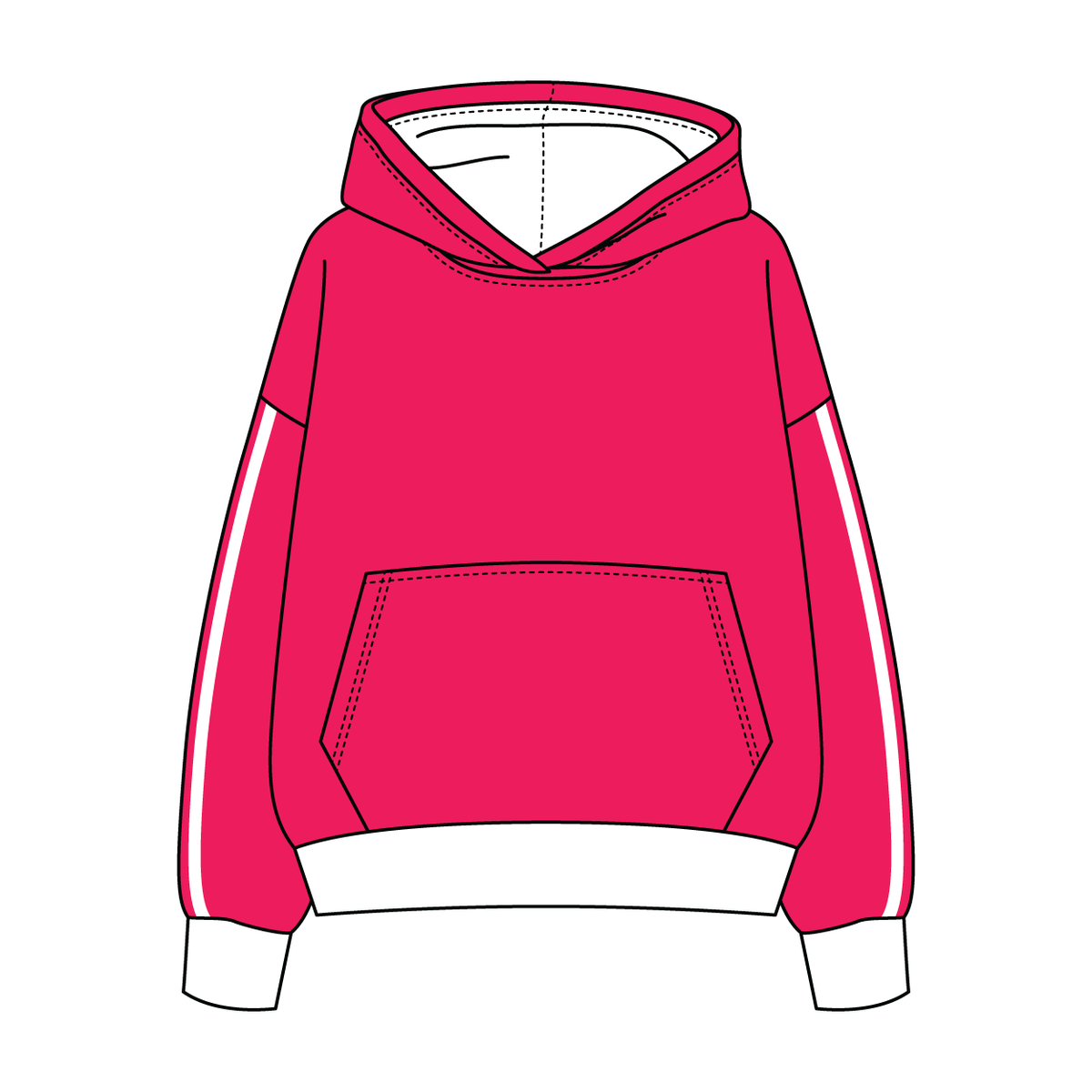 Heavyweight Fleece Sweatshirt With Self Binding