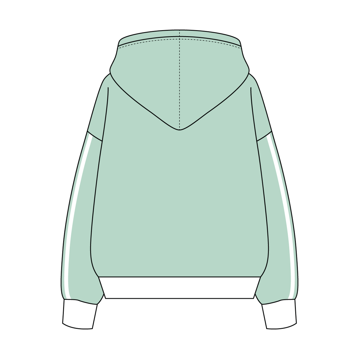 Heavyweight Fleece Sweatshirt With Self Binding