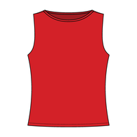 Women’s Basic Boatneck Sleeveless Top
