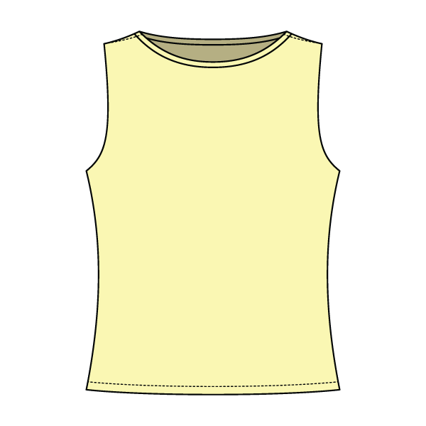 Women’s Basic Boatneck Sleeveless Top