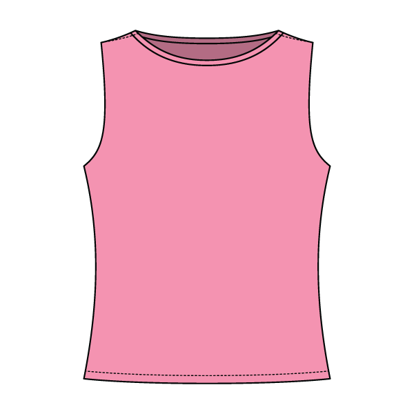 Women’s Basic Boatneck Sleeveless Top