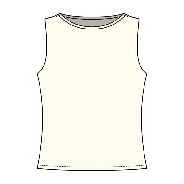 Women’s Basic Boatneck Sleeveless Top