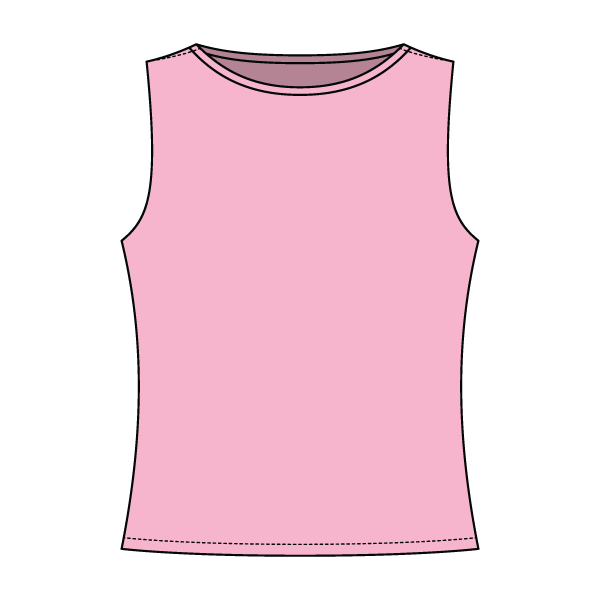 Women’s Basic Boatneck Sleeveless Top