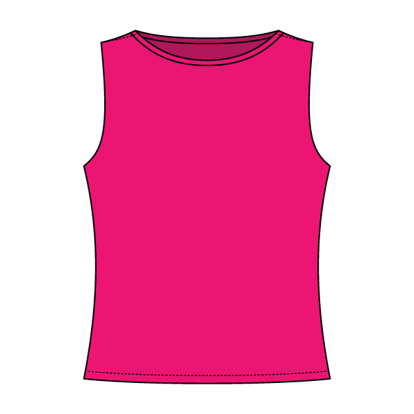 Women’s Basic Boatneck Sleeveless Top