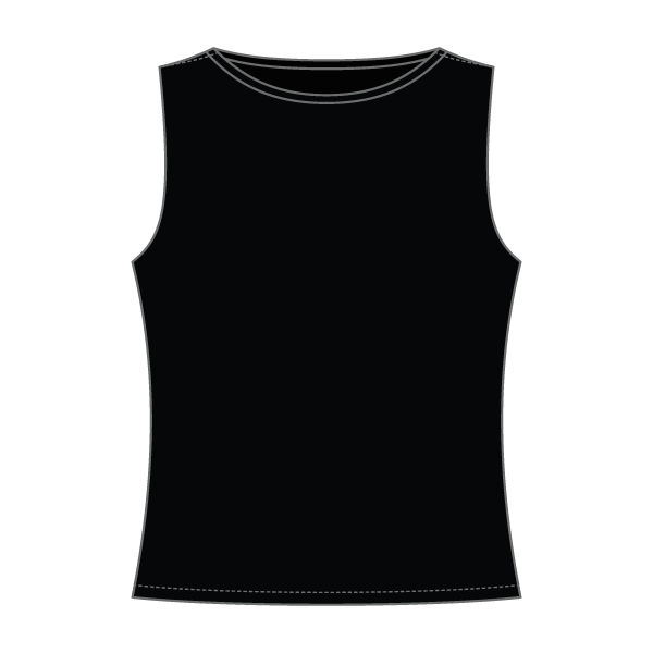 Women’s Basic Boatneck Sleeveless Top