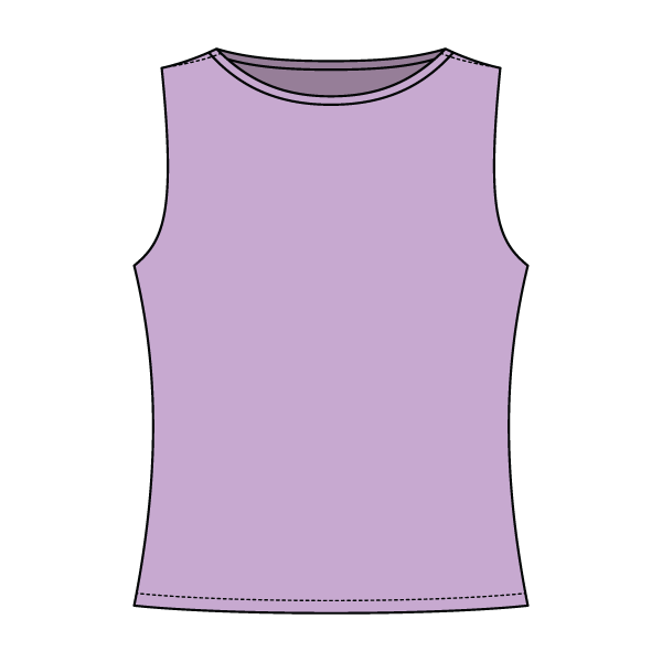 Women’s Basic Boatneck Sleeveless Top